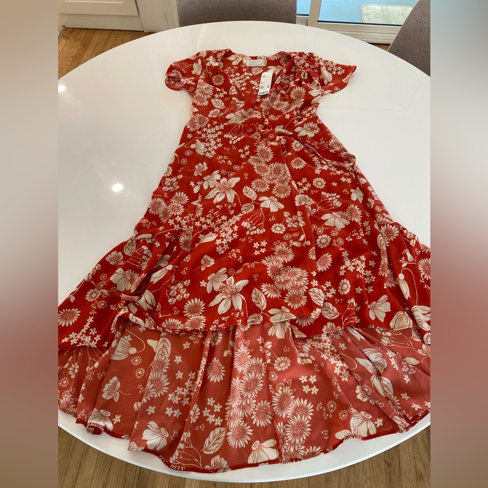 Urban Outfitters Orange Floral Dress